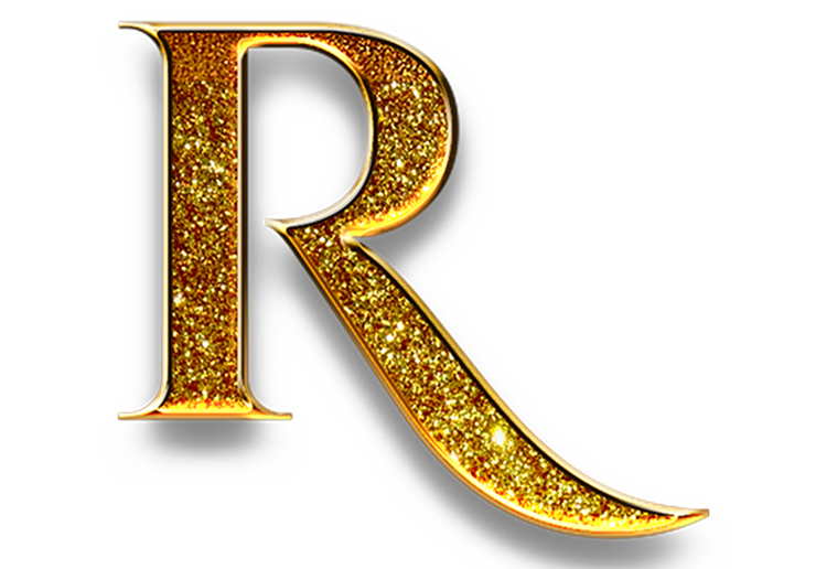 Riches4k Logo golden letter R